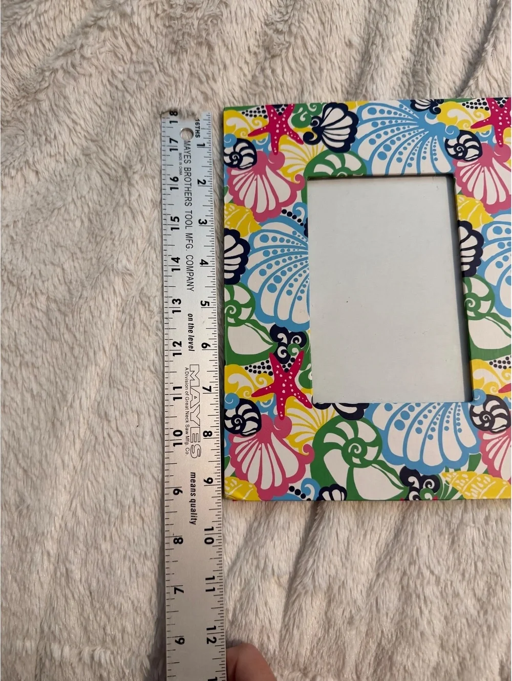 Lilly PulitzerColorful Seashell and Starfish Patterned Photo Frame